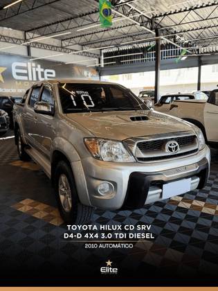 TOYOTA HILUX 3.0 SRV 4X4 CD 16V TURBO INTERCOOLER DIESEL 4P AUTOMÁTICO TOYOTA HILUX 3.0 SRV 4X4 CD 16V TURBO INTERCOOLER DIESEL 4P AUTOMÁTICO